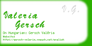 valeria gersch business card